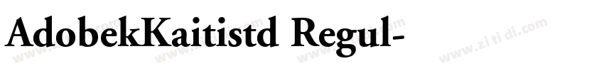 AdobekKaitistd Regul字体转换